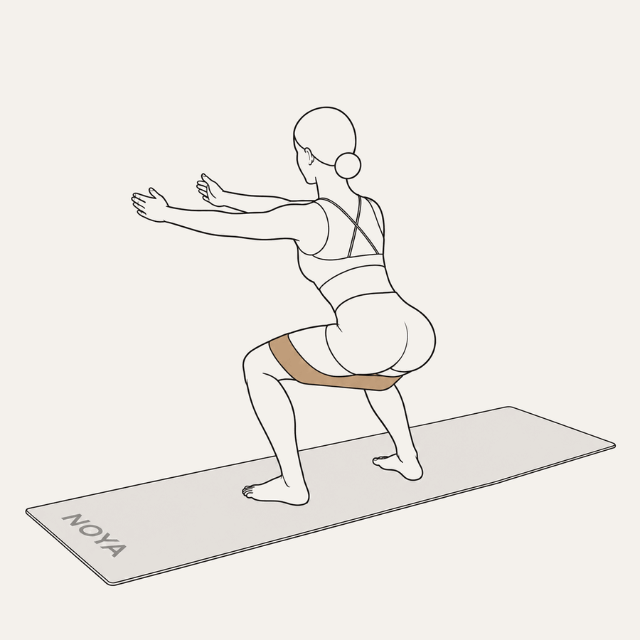 Squat met band