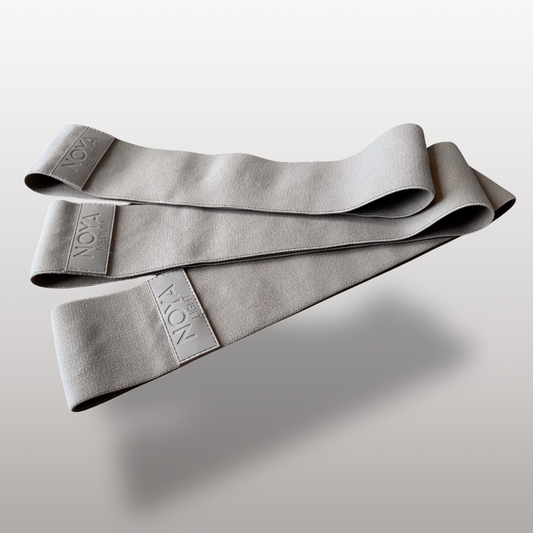 NOYA Resistance Trio fabric hip bands — aesthetic home workout and pilates gear.